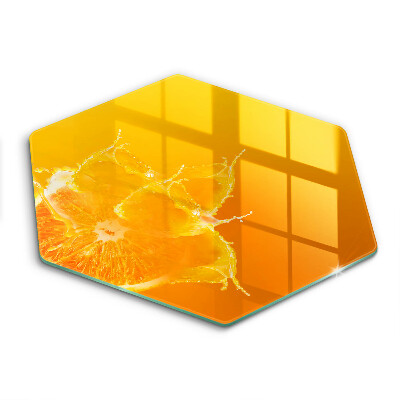 Kuchynská doska veľká zo skla Šťavnaté oranžové ovocie