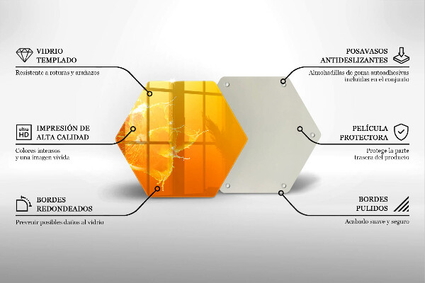 Kuchynská doska veľká zo skla Šťavnaté oranžové ovocie