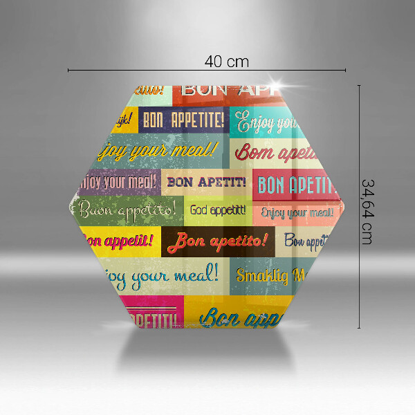 Kuchynská doska veľká zo skla Titulky Jazyky dobrej chuti