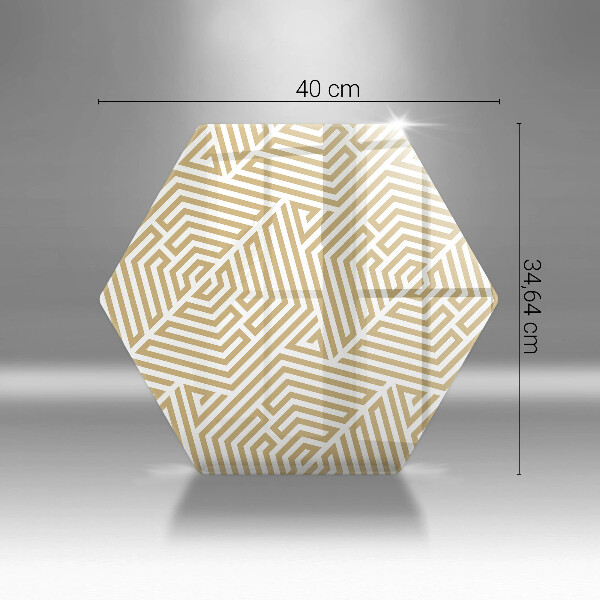 Kuchynská doska veľká zo skla Geometrické čiary