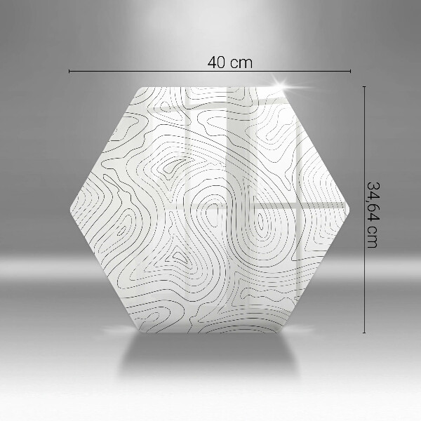 Kuchynská doska veľká zo skla Abstraktné tvary