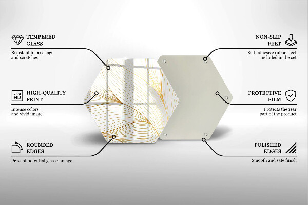 Kuchynská doska veľká zo skla Vzor moderných línií