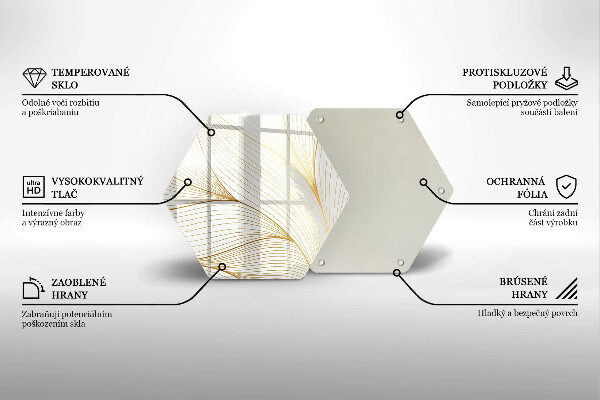 Kuchynská doska veľká zo skla Vzor moderných línií