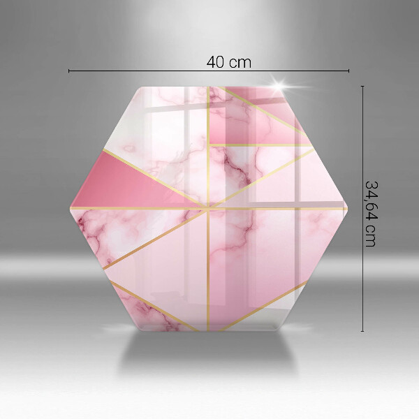 Kuchynská doska veľká zo skla Geometrický mramor