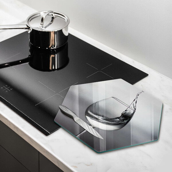 Kuchynská doska zo skla Pohár vody