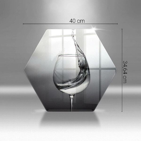 Kuchynská doska zo skla Pohár vody