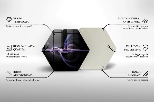 Kuchynská doska veľká zo skla Moderná abstrakcia