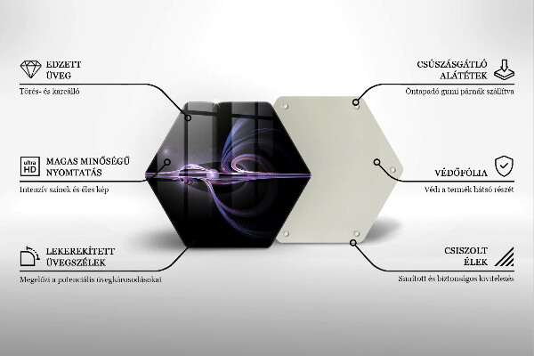 Kuchynská doska veľká zo skla Moderná abstrakcia
