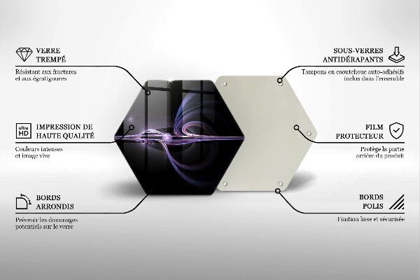 Kuchynská doska veľká zo skla Moderná abstrakcia