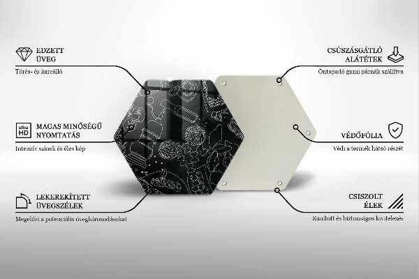 Kuchynská doska veľká zo skla Kuchynské doplnky