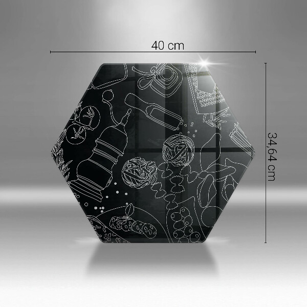 Kuchynská doska veľká zo skla Kuchynské doplnky