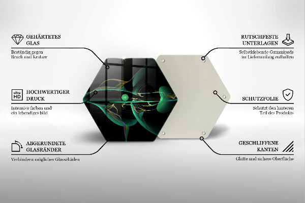 Kuchynská doska veľká zo skla Moderná abstrakcia