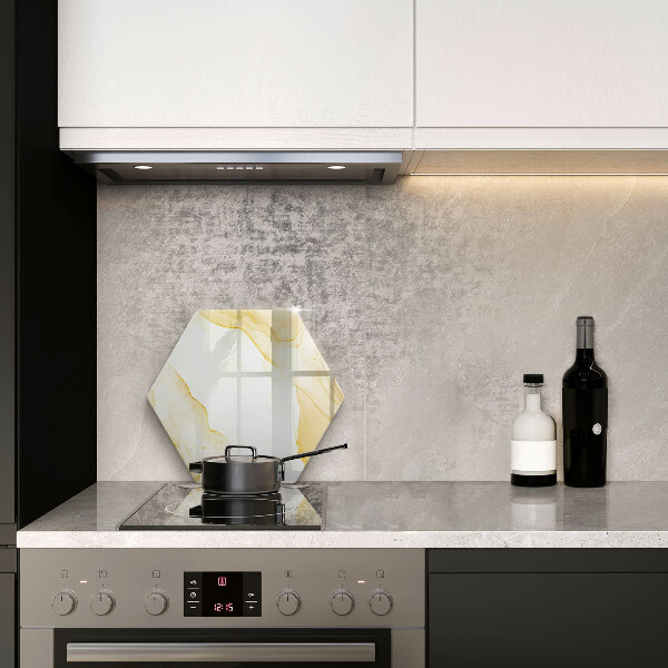 Kuchynská doska veľká zo skla Zlatá abstrakcia