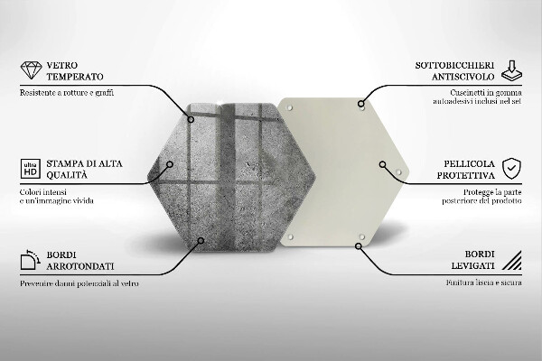 Kuchynská doska zo skla Textúra betónového kameňa