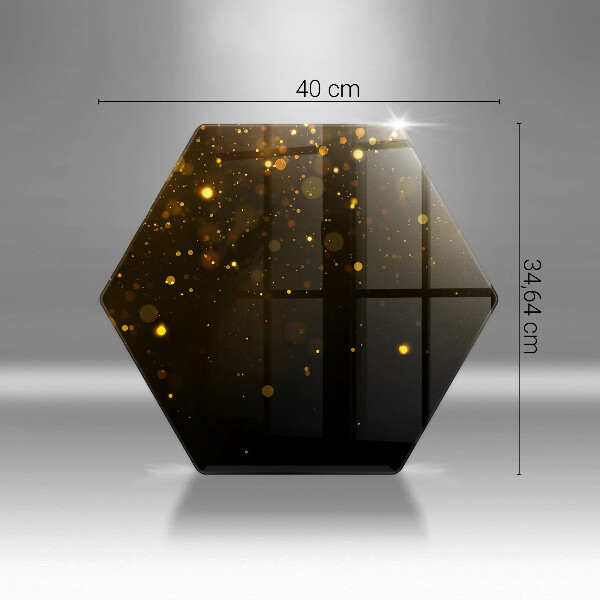 Kuchynská doska zo skla Zlaté trblietky