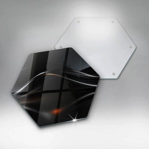 Kuchynská doska zo skla Abstraktný 3D dizajn