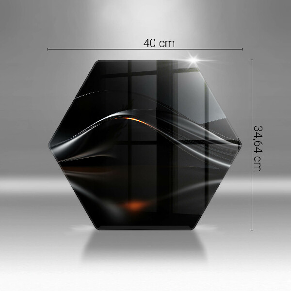 Kuchynská doska zo skla Abstraktný 3D dizajn