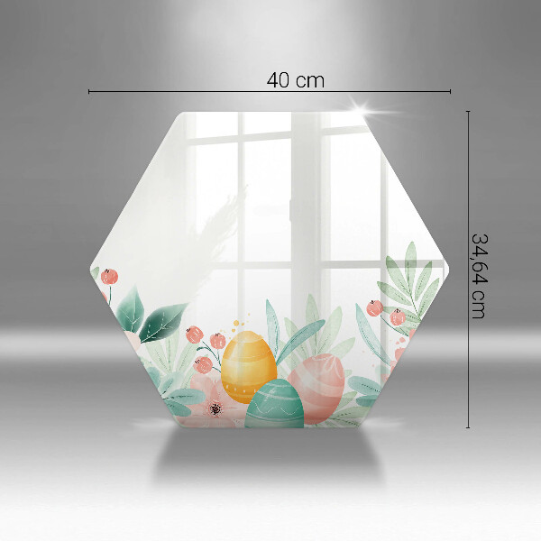 Kuchynská doska veľká zo skla veľkonočné vajíčka