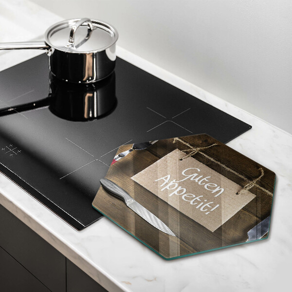 Kuchynská doska veľká zo skla Guten Apetit