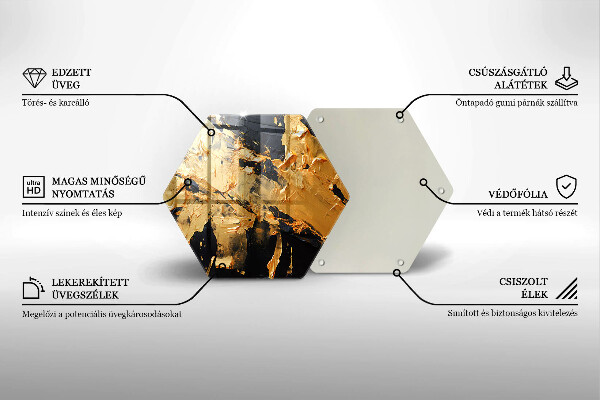 Kuchynská doska veľká zo skla Elegantná textúra laku