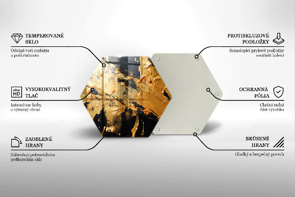 Kuchynská doska veľká zo skla Elegantná textúra laku