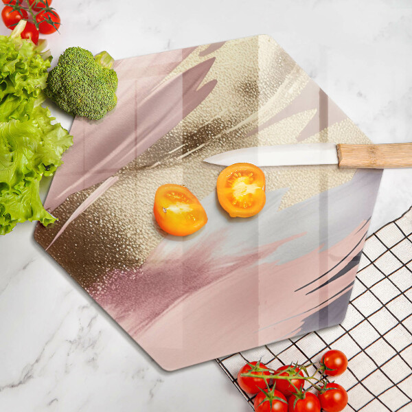 Kuchynská doska veľká zo skla Pastelové škvrny