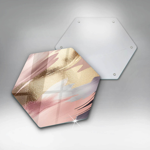 Kuchynská doska veľká zo skla Pastelové škvrny