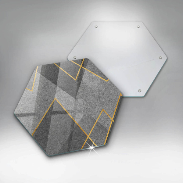 Kuchynská doska veľká zo skla Ostré tvary