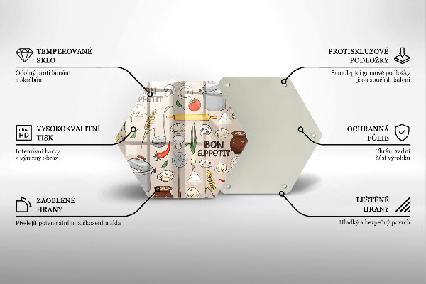 Kuchynská doska veľká zo skla Kuchyňa ilustrácie