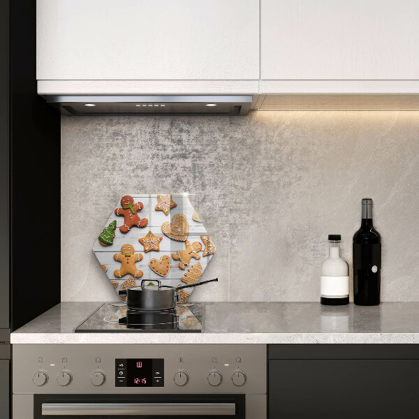 Kuchynská doska veľká zo skla Vianočné perníčky