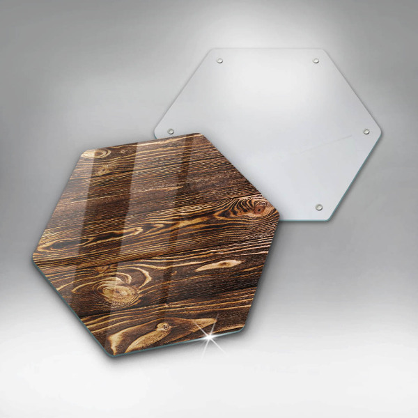 Kuchynská doska veľká zo skla Textúra dreva