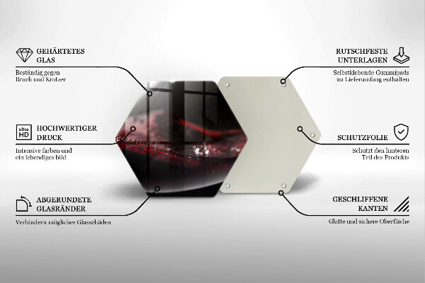 Kuchynská doska veľká zo skla Červené víno v pohári