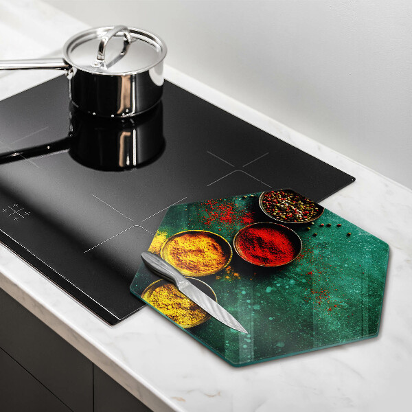 Kuchynská doska veľká zo skla Orientálne korenie