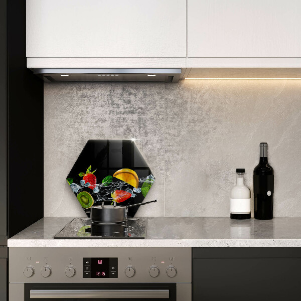 Kuchynská doska veľká zo skla Ovocie vo vode