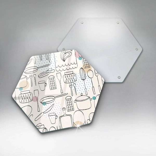 Kuchynská doska veľká zo skla Kuchynské doplnky