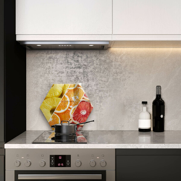 Kuchynská doska veľká zo skla Farebné ovocie