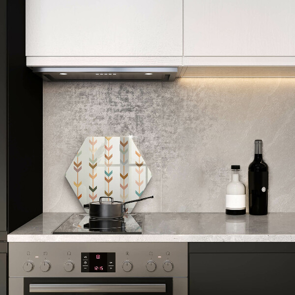 Kuchynská doska veľká zo skla Geometrické prvky