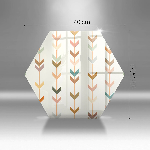 Kuchynská doska veľká zo skla Geometrické prvky