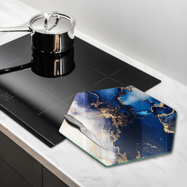 Kuchynská doska veľká zo skla Mramorová abstrakcia