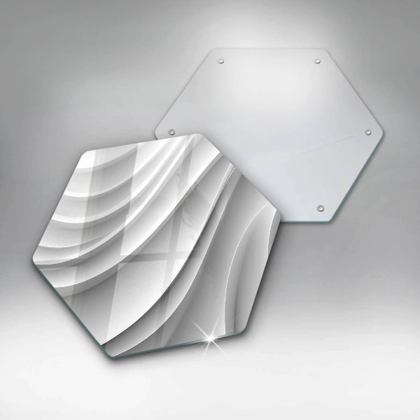 Kuchynská doska veľká zo skla Geometrické čiary