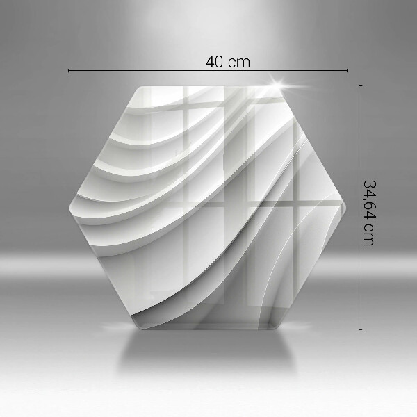 Kuchynská doska veľká zo skla Geometrické čiary
