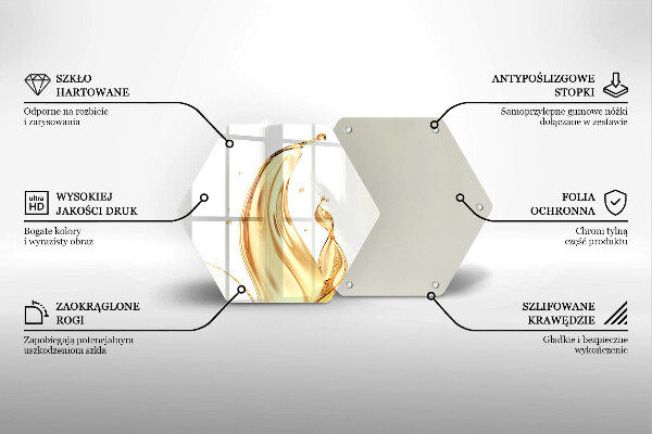 Kuchynská doska veľká zo skla olivový olej