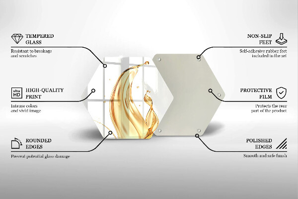 Kuchynská doska veľká zo skla olivový olej