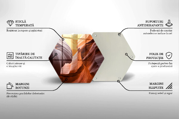 Kuchynská doska veľká zo skla Grand Canyon