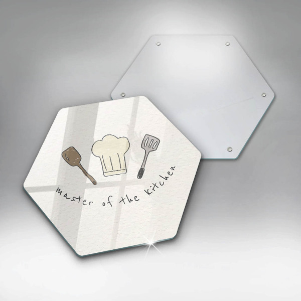 Kuchynská doska veľká zo skla Master of the Kitchen