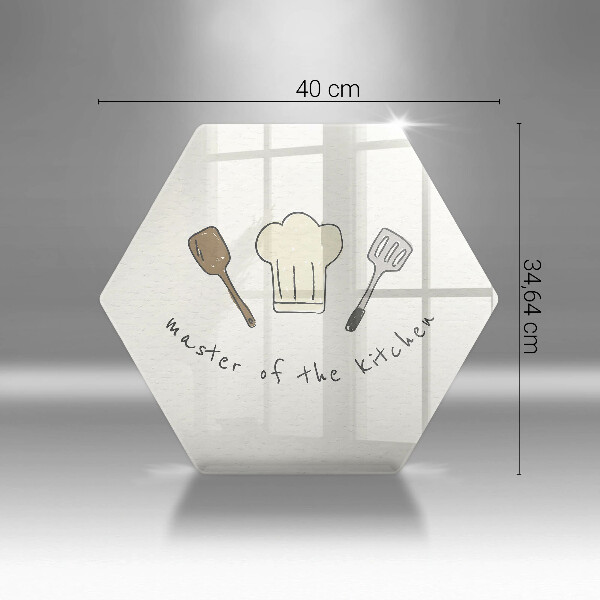 Kuchynská doska veľká zo skla Master of the Kitchen