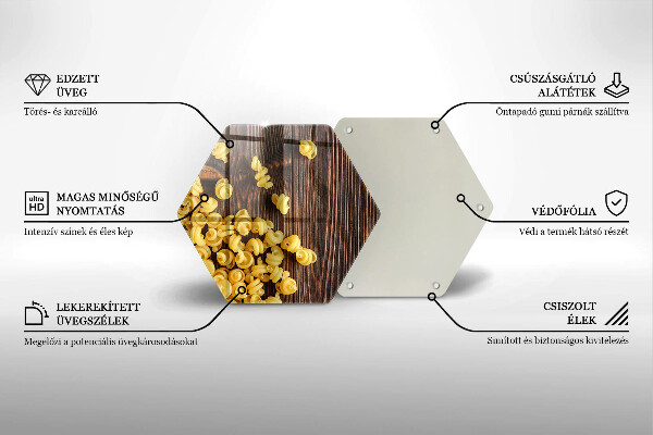 Kuchynská doska veľká zo skla Cestoviny na stole