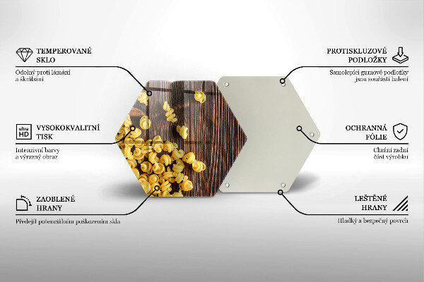Kuchynská doska veľká zo skla Cestoviny na stole