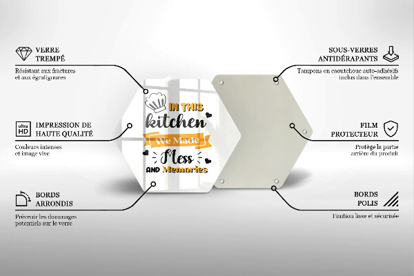 Kuchynská doska veľká zo skla In this kitchen we made mess and memories