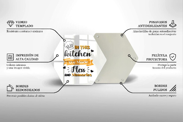 Kuchynská doska veľká zo skla In this kitchen we made mess and memories